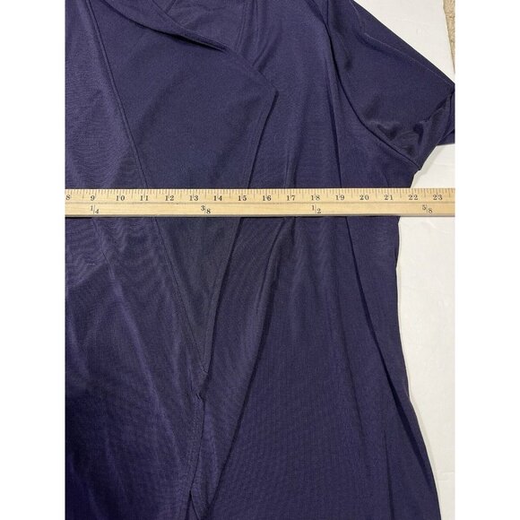 Chicos Sweater Womens Size 3 Purple Easywear Cardigan Open Long Sleeve XL Slinky - Picture 7 of 8